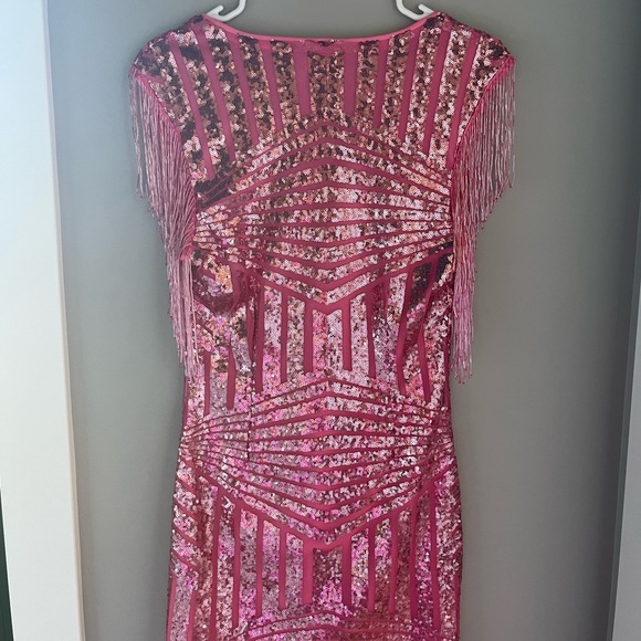 Pink sparkly superdown dress - Picture 3 of 5